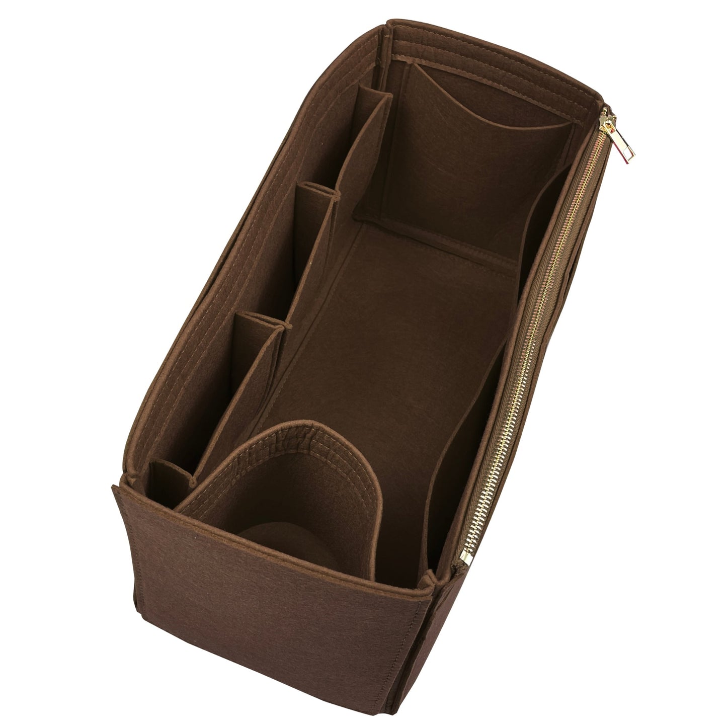 Organizer for [Small Crochet tote bag, Prada] Bag Insert (Felt, Wide Open Pockets)