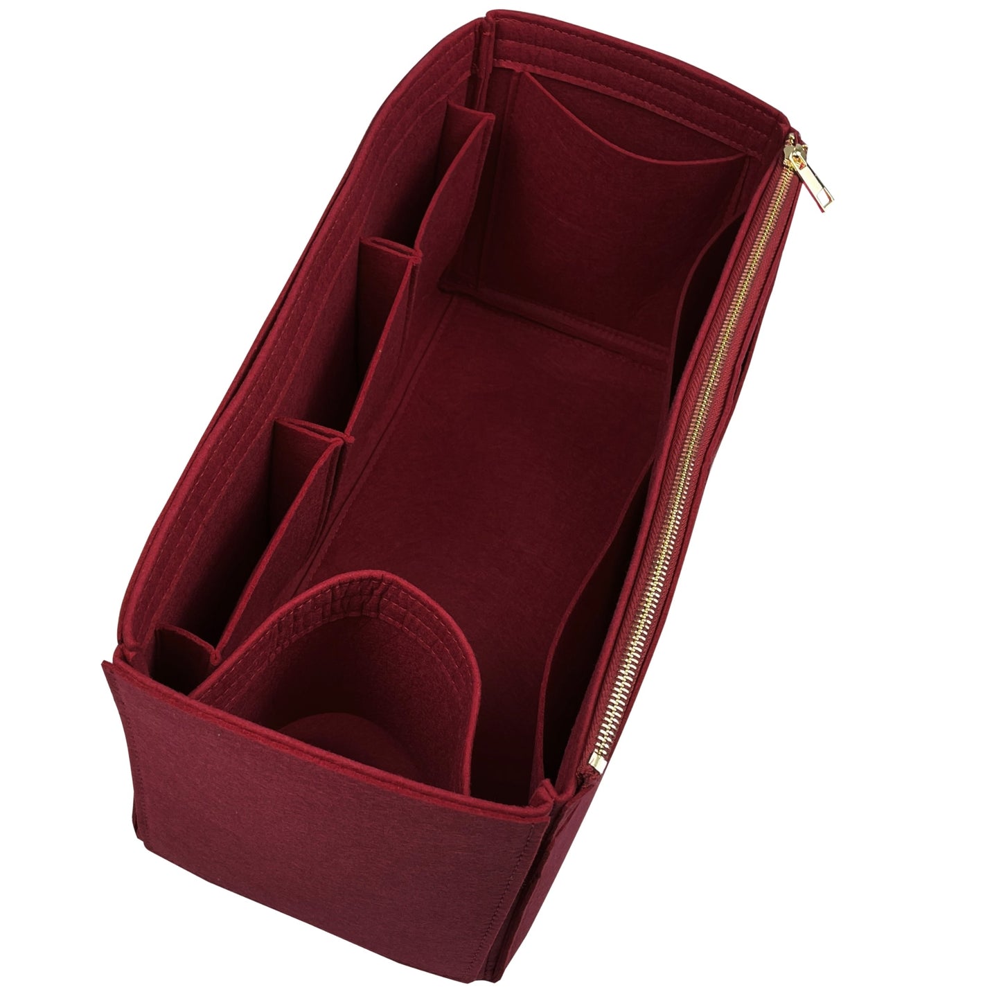Organizer for [City Steamer GM (Large), LV] Bag Insert (Felt, Wide Open Pockets)