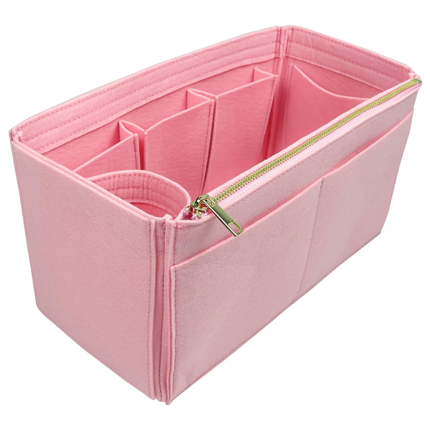 Organizer for [Medium Crochet tote bag, Prada] Bag Insert (Felt, Wide Open Pockets)