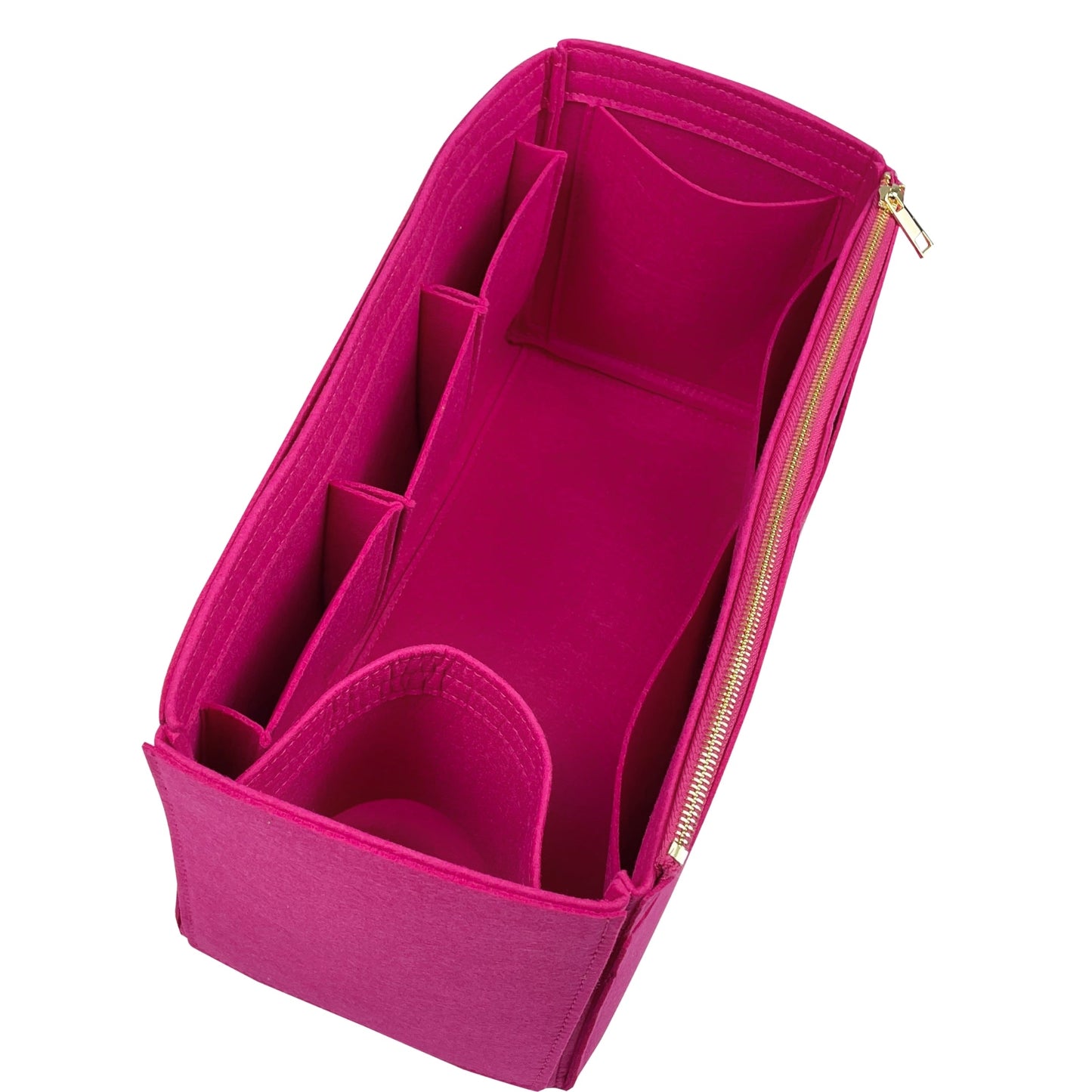 Organizer for [New Wave Chain Tote, LV] Bag Insert (Felt, Wide Open Pockets)