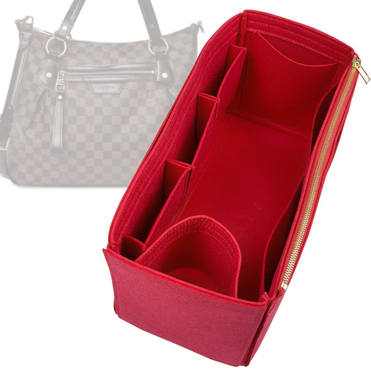 Organizer for [Evora MM (Medium), LV] Bag Insert (Felt, Wide Open Pockets)