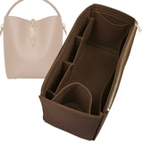 Organizer for [LE 37 in shiny leather, Saint Laurent (YSL)] Bag Insert (Felt, Wide Open Pockets)