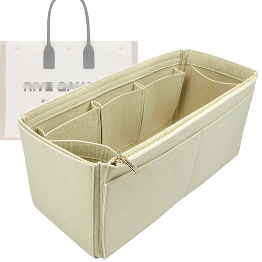 Organizer for [Rive Gauche Small, Saint Laurent (YSL)] Bag Insert (Felt, Wide Open Pockets)