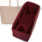 Organizer for [Shopping, Saint Laurent (YSL)] Bag Insert (Felt, Wide Open Pockets)