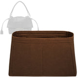 Organizer for [Mamma Baguette Small, Fendi] Bag Insert (Felt, Trapezoid Taper Shape)