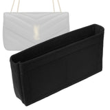 Organizer for [Medium Loulou in Matelasse, Saint Laurent (YSL)] Bag Insert (Felt, Slim with Zip Pocket)