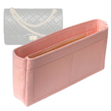Organizer for [2.55 Handbag 24W 16H, Chanel] Bag Insert (Felt, Slim with Zip Pocket)