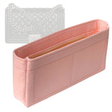 Organizer for [Large Boy Chanel Handbag, Chanel] Bag Insert (Felt, Slim with Zip Pocket)