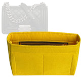Organizer for [Small Boy Chanel Handbag, Chanel] Bag Insert (Felt, Slim with Zip Pocket)