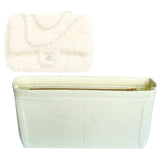 Organizer for [Flap Bag, Chanel] Bag Insert (Felt, Slim with Zip Pocket)