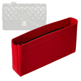 Organizer for [Classic 11.12 Handbag, Chanel] Bag Insert (Felt, Slim with Zip Pocket)