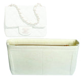 Organizer for [Mini Classic Handbag 17W 14H, Chanel] Bag Insert (Felt, Slim with Zip Pocket)