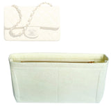 Organizer for [Mini Classic Handbag 20W 12H, Chanel] Bag Insert (Felt, Slim with Zip Pocket)