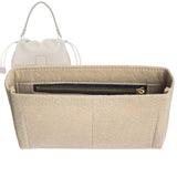 Organizer for [Mamma Baguette Medium, Fendi] Bag Insert (Felt, Slim with Zip Pocket)