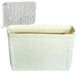 Organizer for [Small Saddle Pouch with Chain, Dior] Bag Insert (Felt, Slim with Zip Pocket)