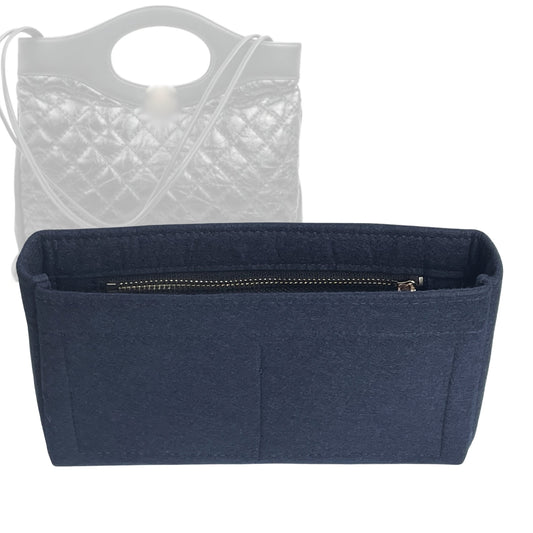 Organizer for [31 Medium Shopping Bag, Chanel] Bag Insert (Felt, Slim with Zip Pocket)