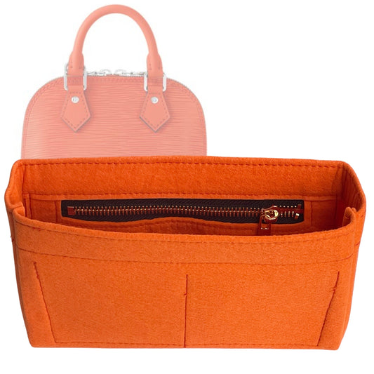 Organizer for [Alma Nano, LV] Bag Insert (Felt, Slim with Zip Pocket)