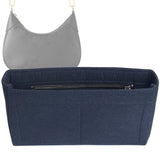 Organizer for [Bagatelle, LV] Bag Insert (Felt, Slim with Zip Pocket)