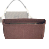 Organizer for [Baguette Mini, Fendi] Bag Insert (Felt, Slim with Zip Pocket)