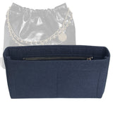 Organizer for [Chanel 22 Medium, Chanel] Bag Insert (Felt, Slim with Zip Pocket)