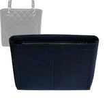 Organizer for [Petite Shopping Tote, Chanel] Bag Insert (Felt, Slim with Zip Pocket)