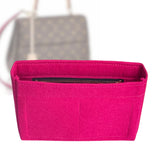 Organizer for [Cluny BB, LV] Bag Insert (Felt, Slim with Zip Pocket)
