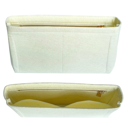 Organizer for [OnTheGo East West, LV] Bag Insert (Felt, Slim with Zip Pocket)