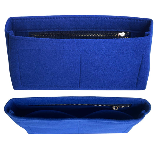 Organizer for [TAKE-AWAY BOX IN LEATHER, Saint Laurent (YSL)] Bag Insert (Felt, Slim with Zip Pocket)