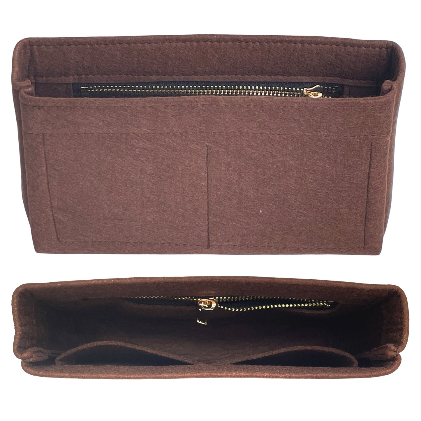 Organizer for [Small Chanel 22 Handbag, Chanel] Bag Insert (Felt, Slim with Zip Pocket)