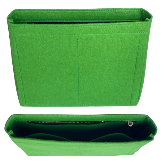 Organizer for [Noé Purse, LV] Bag Insert (Felt, Slim with Zip Pocket)