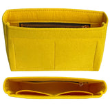 Organizer for [Poche Toilette NM, LV] Bag Insert (Felt, Slim with Zip Pocket)
