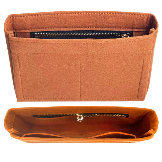 Organizer for [Neverfull GM (Large) Pouch, LV] Bag Insert (Felt, Slim with Zip Pocket)