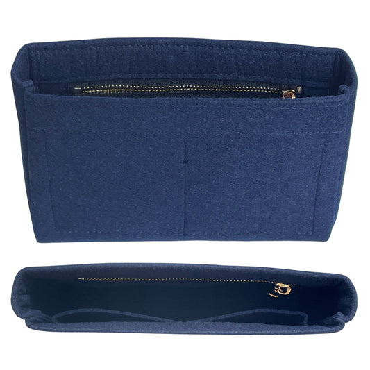 Organizer for [Cosmetic Pouch GM (Large), LV] Bag Insert (Felt, Slim with Zip Pocket)