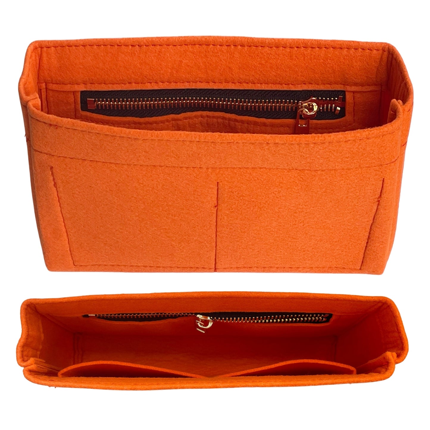 Organizer for [Small Chanel 22 Handbag, Chanel] Bag Insert (Felt, Slim with Zip Pocket)