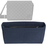 Organizer for [District MM (Medium), LV] Bag Insert (Felt, Slim with Zip Pocket)