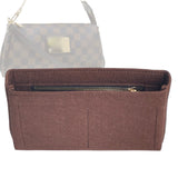 Organizer for [Eva Clutch, LV] Bag Insert (Felt, Slim with Zip Pocket)