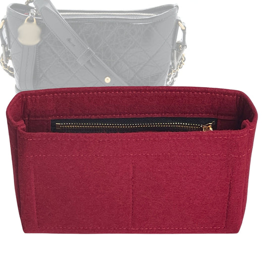 Organizer for [Gabrielle Small Hobo 20cm, Chanel] Bag Insert (Felt, Slim with Zip Pocket)