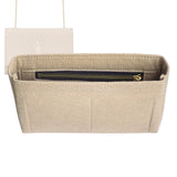 Organizer for [REVERSIBLE KATE Medium, Saint Laurent (YSL)] Bag Insert (Felt, Slim with Zip Pocket)