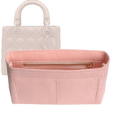 Organizer for [Lady Dior Mini, Dior] Bag Insert (Felt, Slim with Zip Pocket)