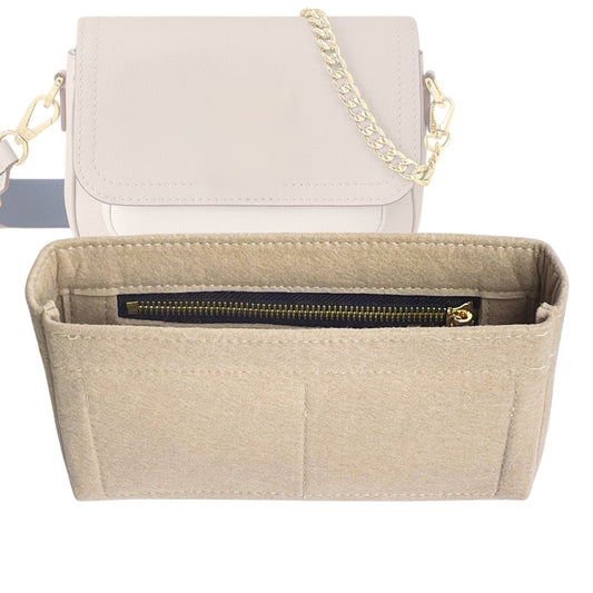 Organizer for [Lockme Tender, LV] Bag Insert (Felt, Slim with Zip Pocket)