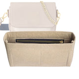 Organizer for [Lockme Tender, LV] Bag Insert (Felt, Slim with Zip Pocket)