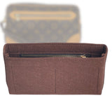 Organizer for [Marly Dragonne Wristlet, LV] Bag Insert (Felt, Slim with Zip Pocket)