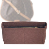 Organizer for [Menilmontant PM, LV] Bag Insert (Felt, Slim with Zip Pocket)