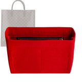 Organizer for [Sac Plat, LV] Bag Insert (Felt, Slim with Zip Pocket)