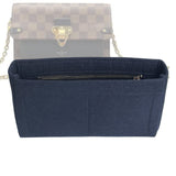 Organizer for [Vavin PM (Small), LV] Bag Insert (Felt, Slim with Zip Pocket)