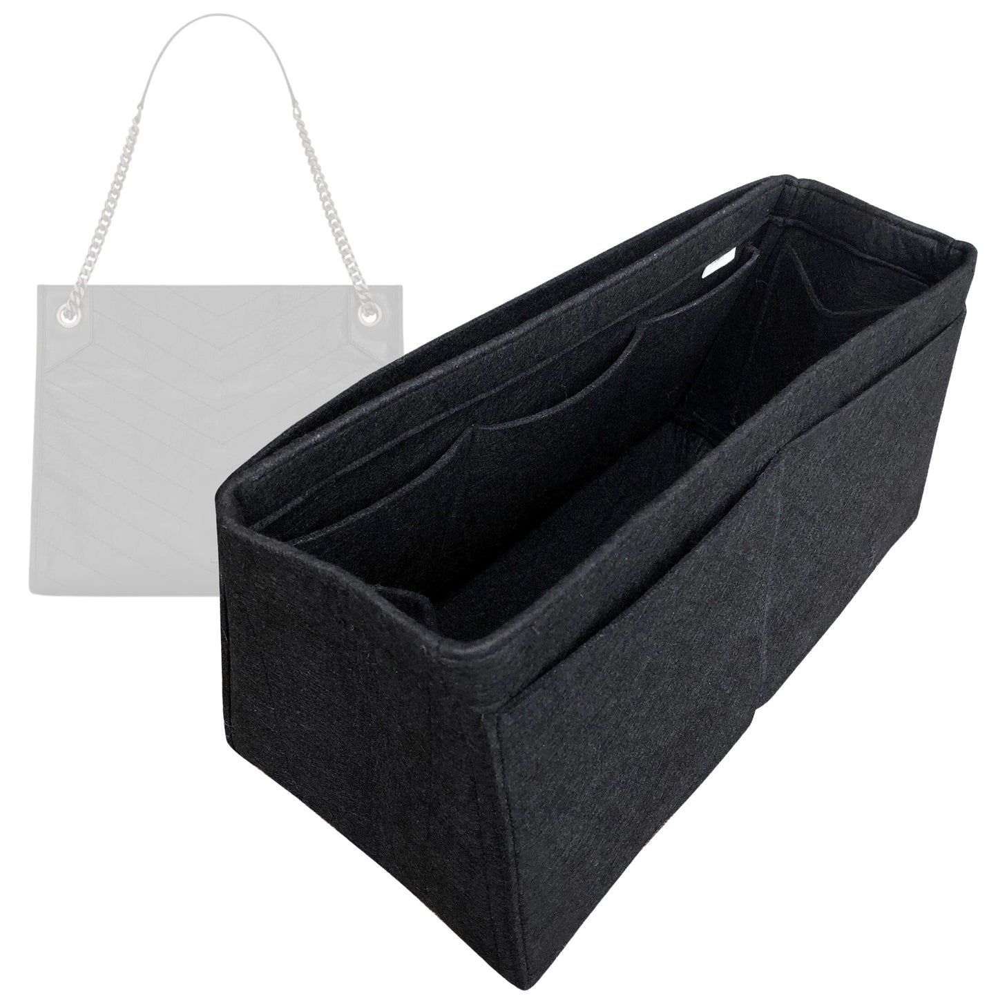 Organizer for [Niki Large Shopping, Saint Laurent (YSL)] Bag Insert (Felt, Trapezoid Taper Shape)
