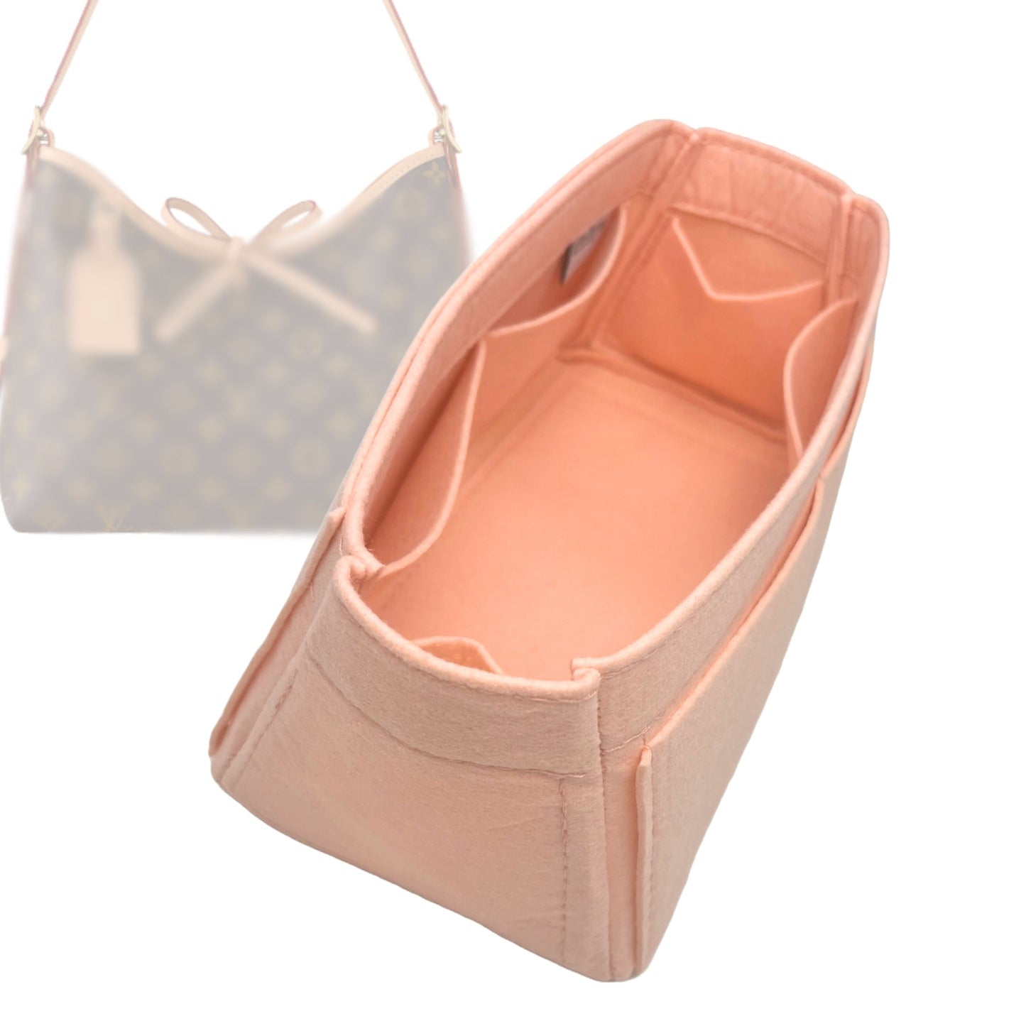 Organizer for [CarryAll MM (Medium), LV] Bag Insert (Felt, Trapezoid Shape)
