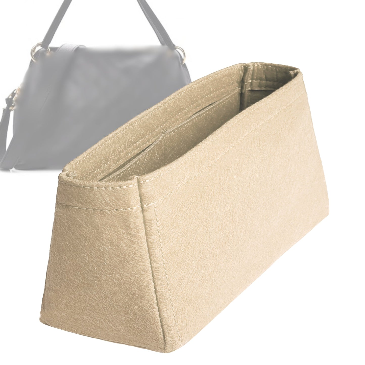 Organizer for [Ponthieu PM (Small), LV] Bag Insert (Felt, Trapezoid Shape)
