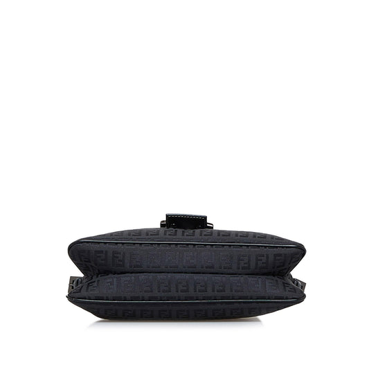 Fendi Zucchino Double Flap Baguette (SHG-1vyG7b)