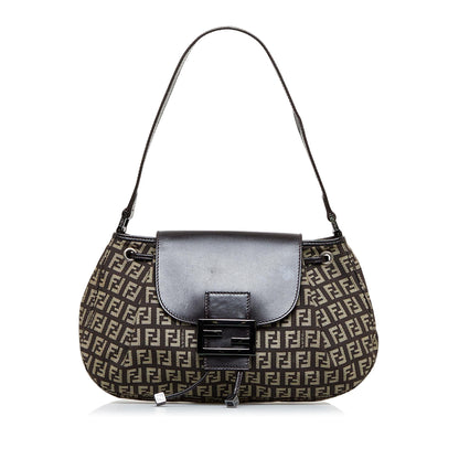 Fendi Zucchino Drawstring Baguette (SHG-dlGIc3)